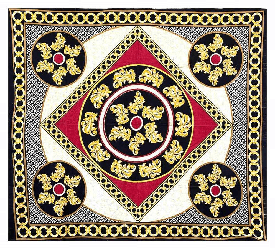 Telo arredo copritutto copridivano copriletto in cotone misura grande 210x230 con stampe e senza frange ai lati Fantasia 16