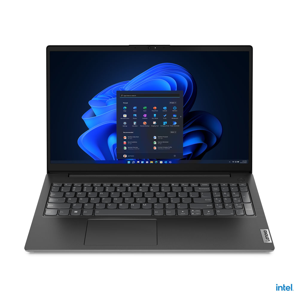 Lenovo V V15 Intel Core i3 i3-1215U Computer portatile 39,6 cm (15.6") Full HD 8 GB DDR4-SDRAM 256 GB SSD Wi-Fi 5 (802.11ac) Windows 11 Home Nero