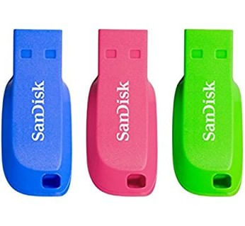 SanDisk Cruzer Blade 16GB unità flash USB USB tipo A 2.0 Blu, Verde, Rosa