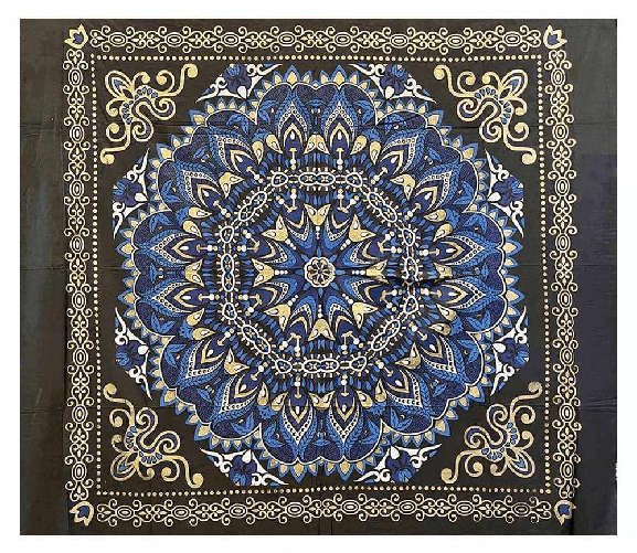 Telo arredo copritutto copridivano copriletto in cotone misura grande 210x230 con stampe e senza frange ai lati Fantasia 20
