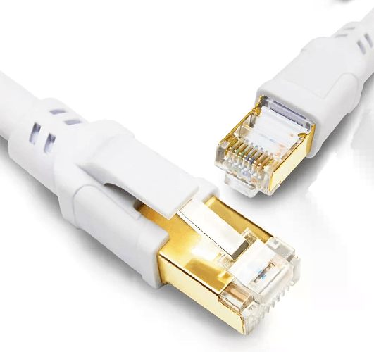 Cavo patch cavo CAT 8 per rete LAN ed Ethernet 2m bianco