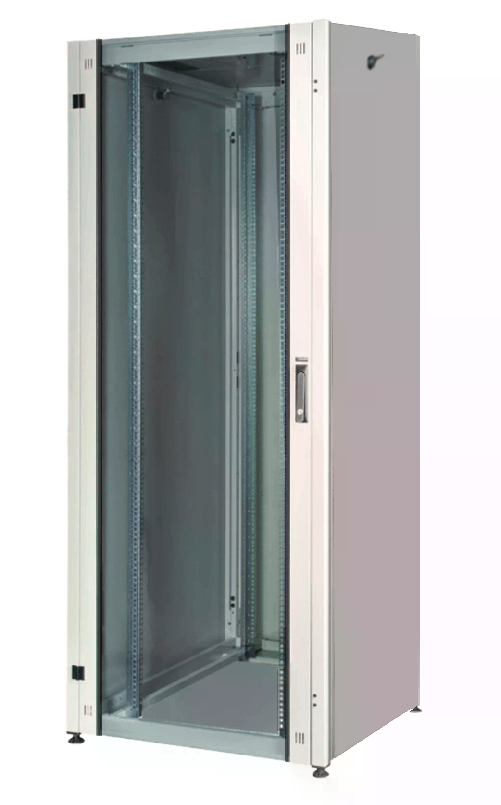 Armadio Rack Per Reti 19 42U (A)2002 (L)600 1000 Colore Grigio Porta A Vetro Serie Eavi
