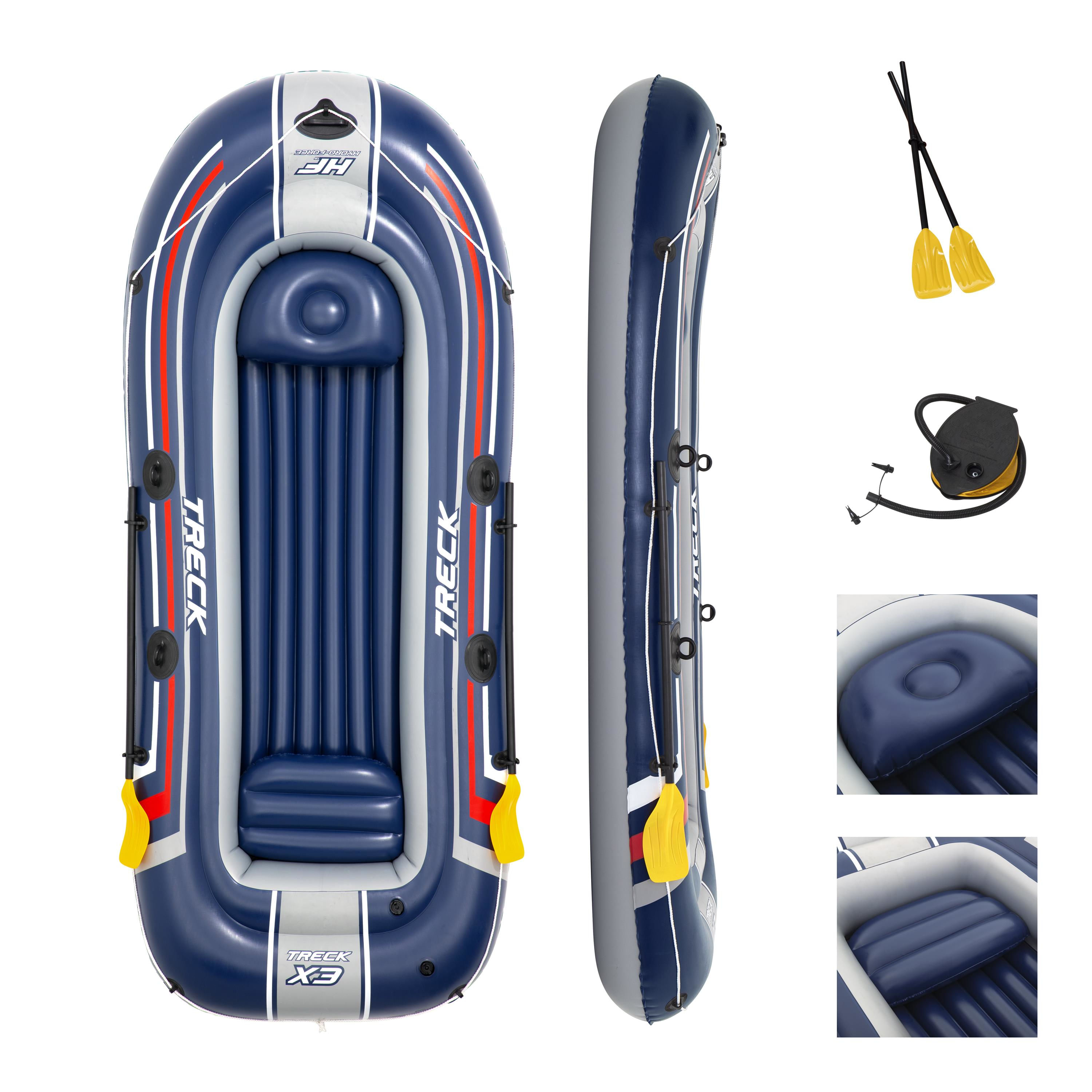 Bestway Gommone Gonfiabile mis. 307x126 cm - portata massima 270 kg (ideale per 3 adulti) - contiene 2 remi