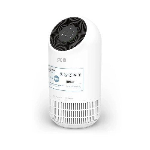Purificatore d'Aria Smart SPC Espirare ION con Ionizzatore - Filtro True HEPA 13 - 4 Fasi di Filtraggio con Ionizzatore - 3 Modalità d'Uso