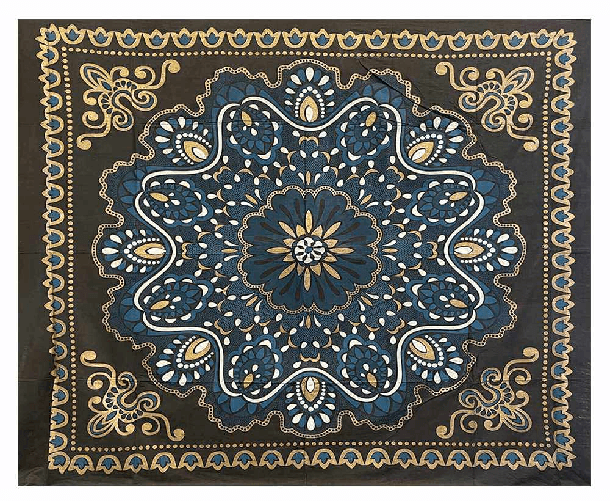 Telo arredo copritutto copridivano copriletto in cotone misura grande 210x230 con stampe e senza frange ai lati Fantasia 19