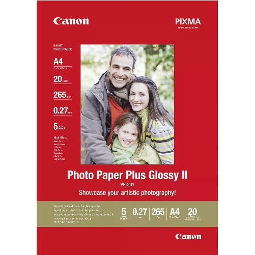 Canon carta fotografica Plus Glossy II PP-201 A4 - 20 fogli