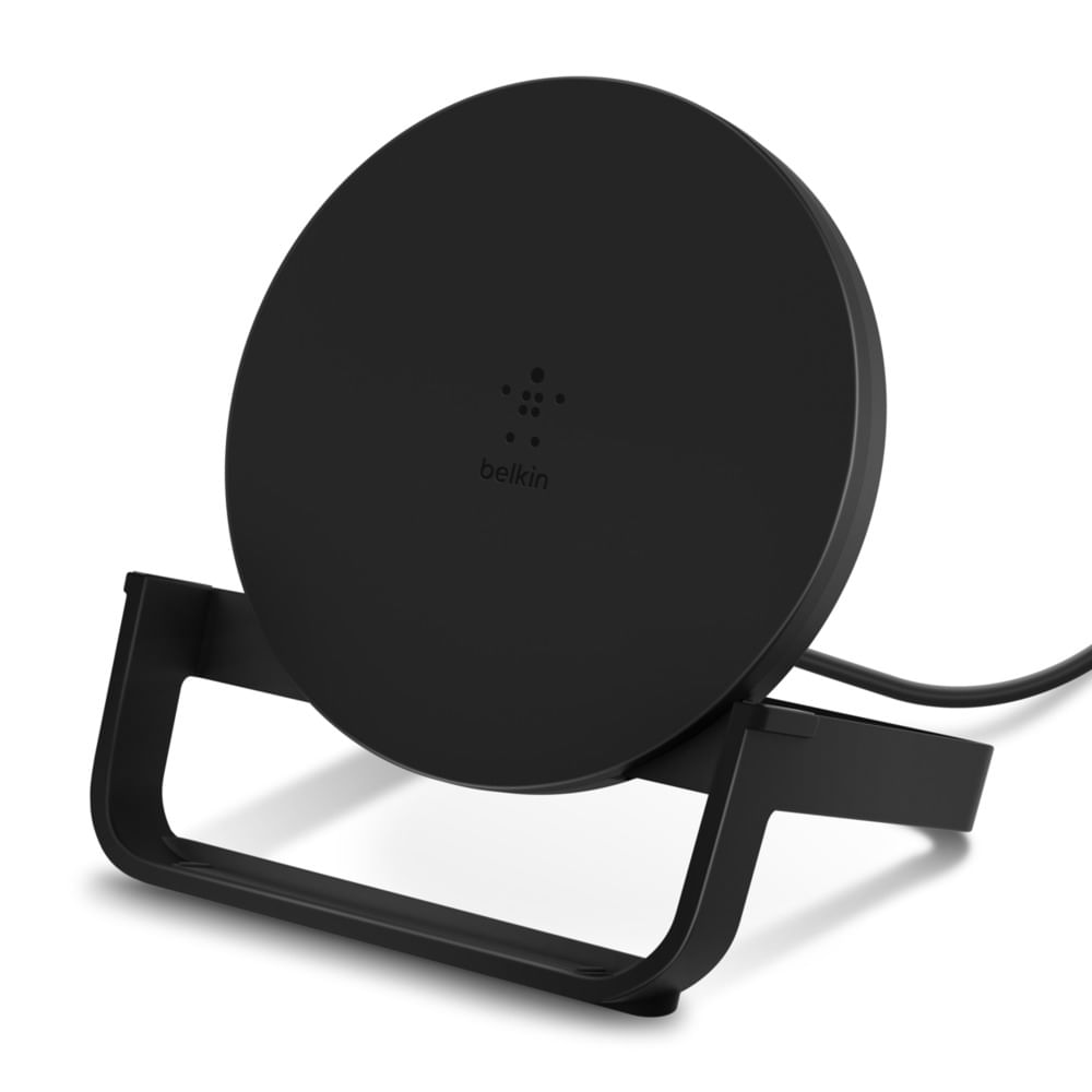 Belkin Supporto di Ricarica Wireless 10W Con Alimentatore - Nero (10W WIRELESS CHARGING STAND - MICROUSBCABLE W/POWER SU Belkin SUPPORTO DI RICARICA W