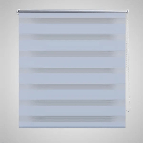 vidaXL Tenda Oscurante Zebra 80 x 150 cm Bianca