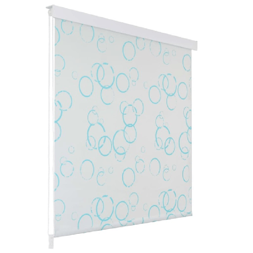 vidaXL Tenda a Rullo per Doccia 140x240 cm con Motivo a Bolle