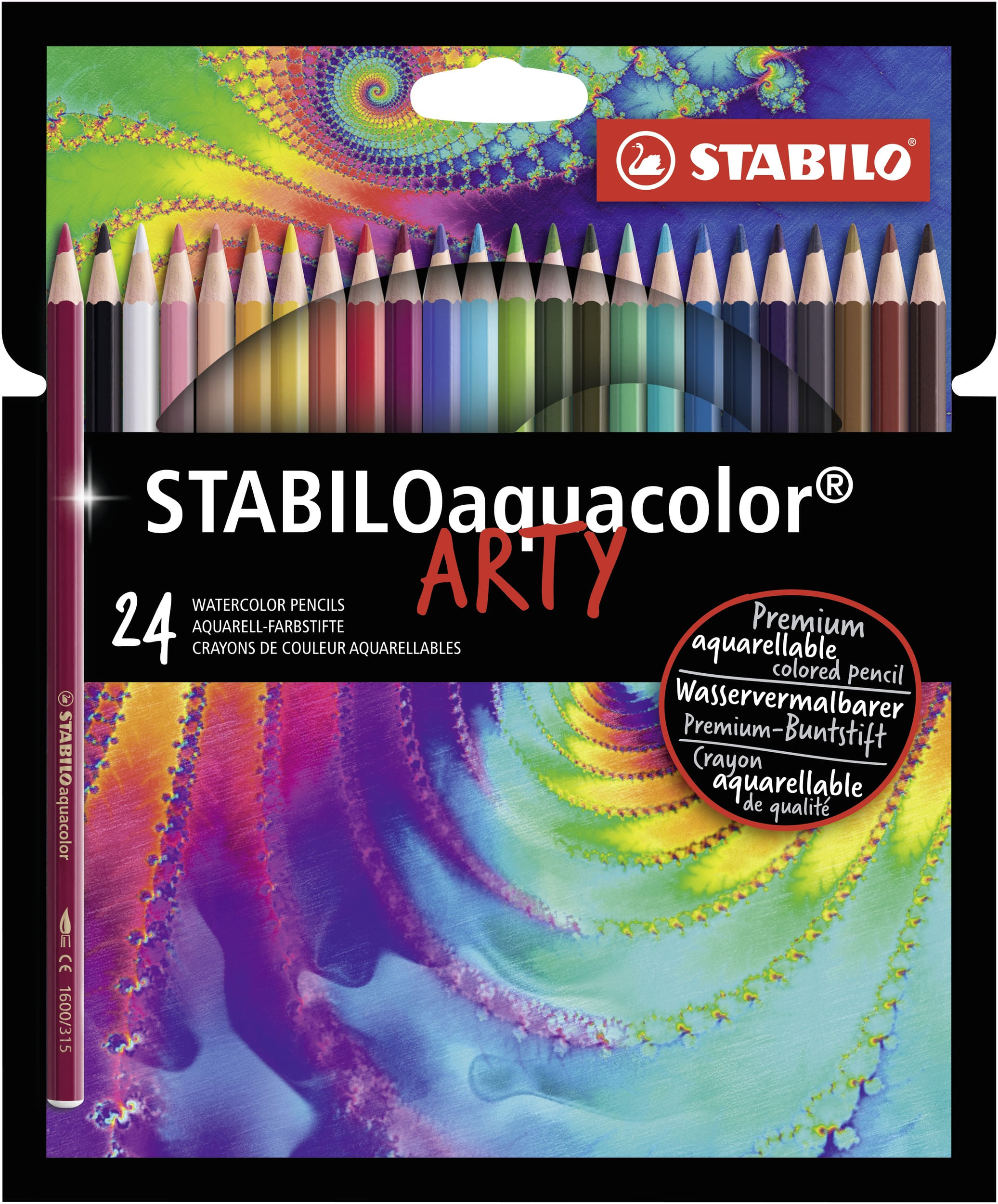Stabilo Astuccio 24 pastelli Arty aquacolor Stabilo STABILO aquacolor ARTY Multicolore 24 pz