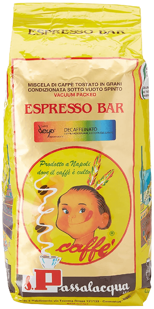 CAFFÈ PASSALACQUA DEUP - DECAFFEINATO - ESPRESSO BAR - PACCO 1Kg IN GRANI