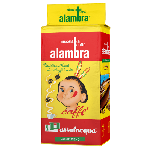 CAFFÈ PASSALACQUA ALAMBRA - GUSTO PIENO - PACCHETTO 250g MACINATO