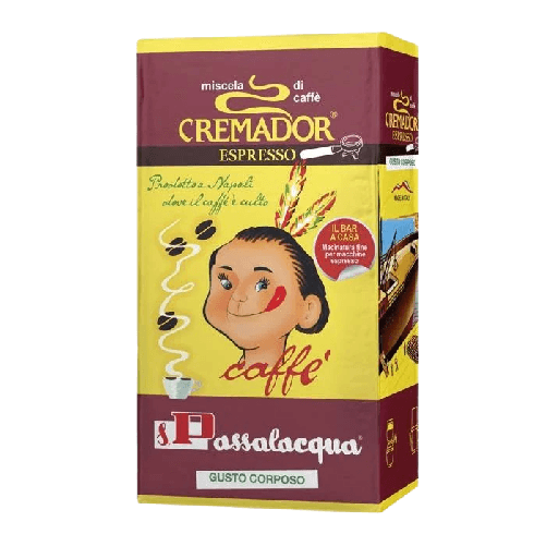 CAFFÈ PASSALACQUA CREMADOR - GUSTO CORPOSO - PACCHETTO 250g MACINATO PER MACCHINE ESPRESSO BAR