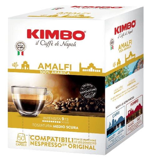 CAFFÈ KIMBO AMALFI - Box 50 CAPSULE COMPATIBILI NESPRESSO da 5.4g