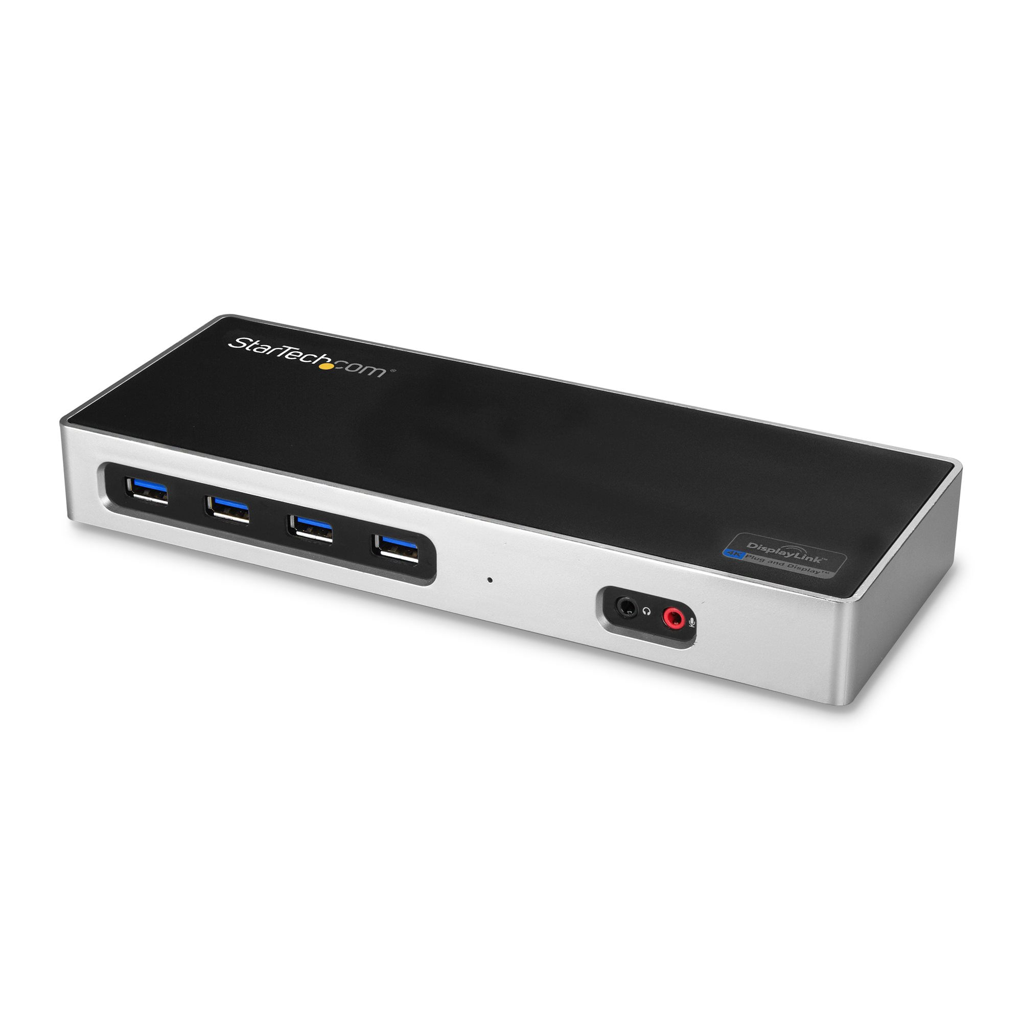 StarTech.com Dock USB-C e USB-A - Dock doppio monitor DisplayPort + HDMI 4K 60Hz - Docking station ibrida USB 3.0 per laptop USB-C o USB-A - 6x USB Ty