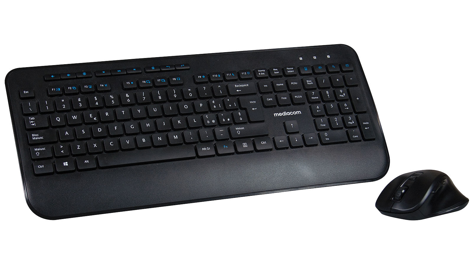 Mediacom NX990 tastiera Mouse incluso RF Wireless QWERTY Italiano Nero