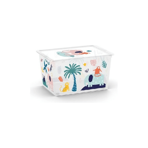 Keter Scatola Salvaspazio Box Style con Ruote wild Animals con Ruote