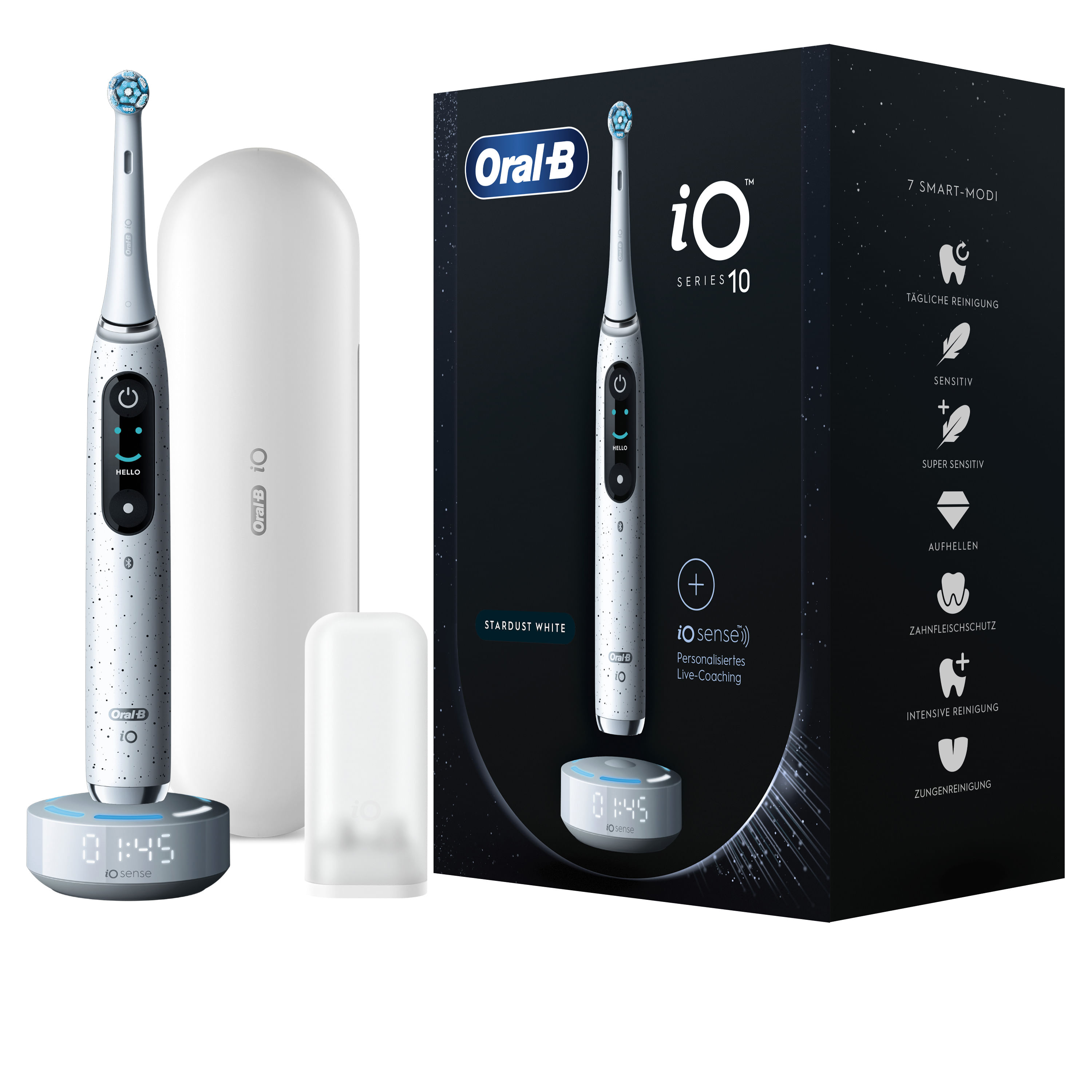 Braun Oral-B iO Series 10 Adulto Spazzolino rotante-oscillante Bianco Oral-B iO Series 10 Adulto Spazzolino rotante-oscillante Bianco