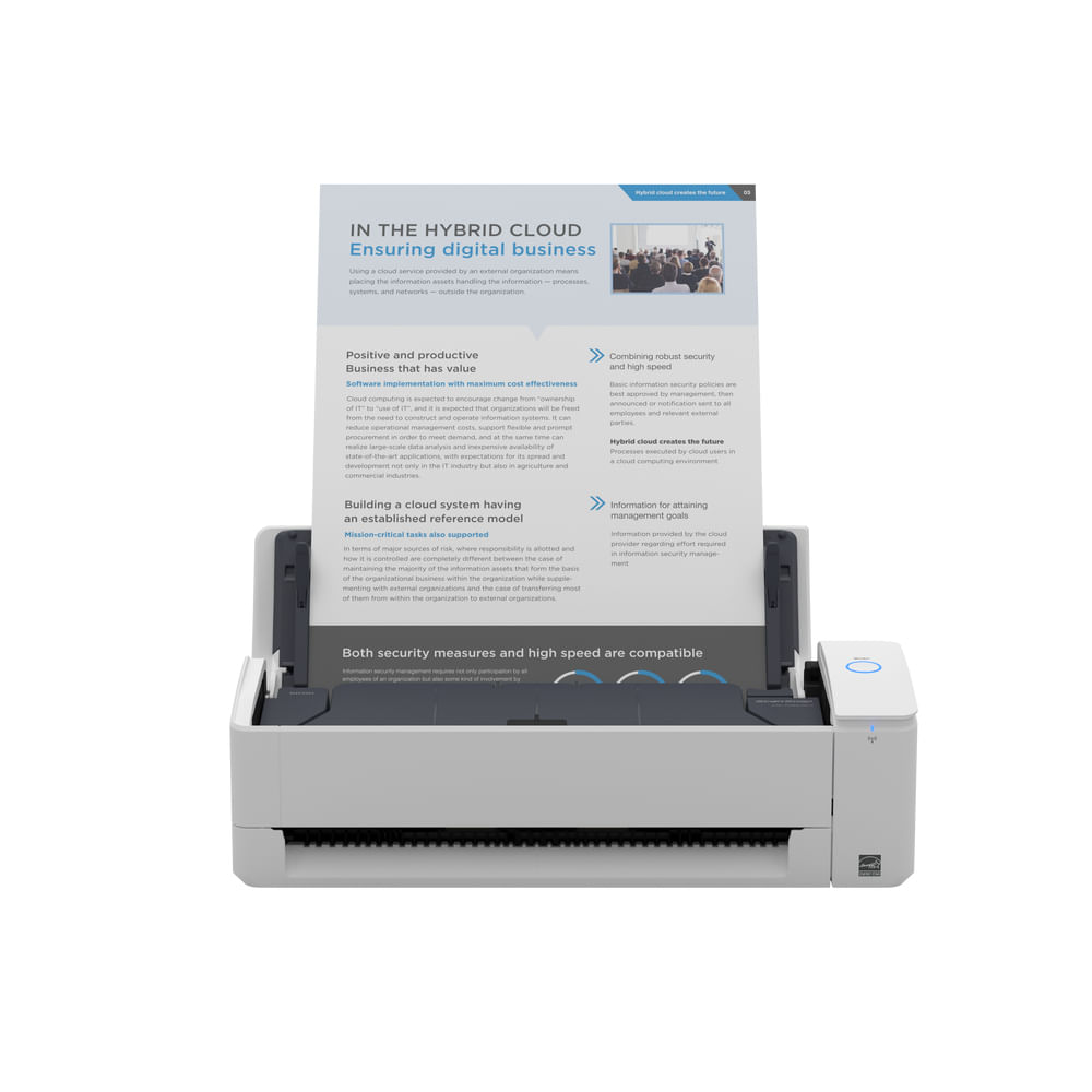 Fujitsu ORIGINALE Fujitsu Bianco PA03805-B001 iX1300 Scanner Desktop con LED USB3.2 Wi-Fi ADF Duplex A4 da 30 ppm/ 60ipm Ricoh ScanSnap iX1300 Scanner