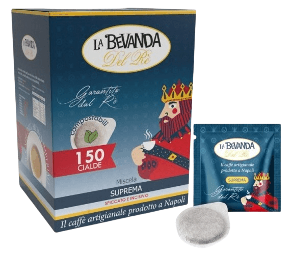 CAFFÈ LA BEVANDA DEL RÈ - MISCELA SUPREMA - Box 150 CIALDE ESE44 da 7.5g
