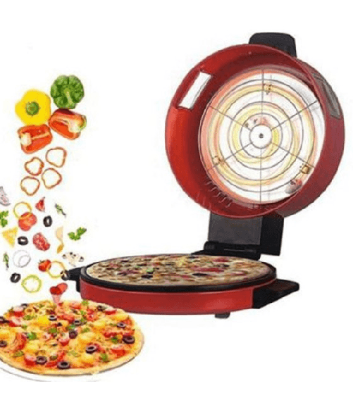Trade Shop Traesio-forno Cuoci Pizza Elettrico Cucina 2 In 1 Fornetto Doppia Cottura 1800watt 30cm -