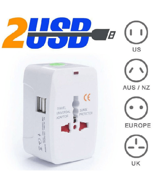 Adattatore Internazionale Di Corrente Universale Presa Elettrica Spina Viaggio -