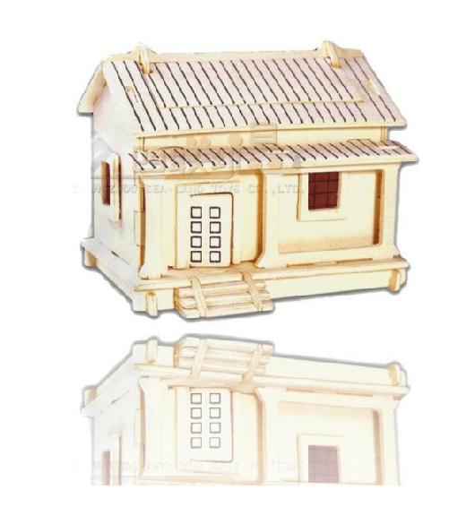 Trade Shop Traesio-puzzle 3d Legno Wafuutaku Modellino Modellismo Collezione Gioco Bambini -