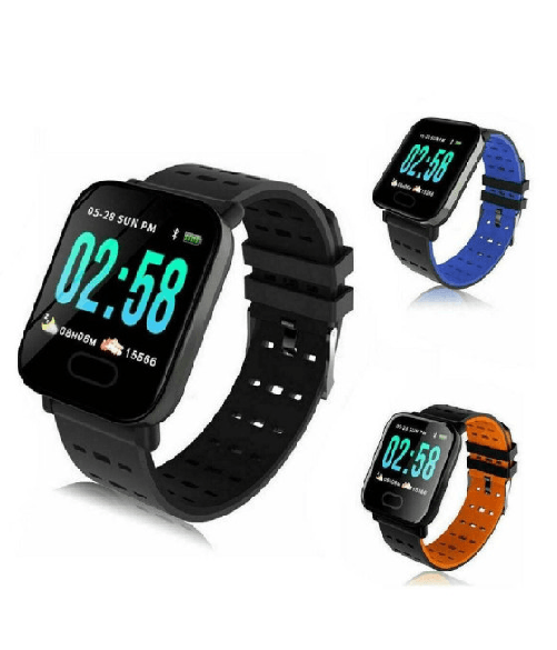 Trade Shop Traesio-smart Watch A6 Bracciale Pressione Sanguigna Frequenza Cardiaca Monitor Fitness -