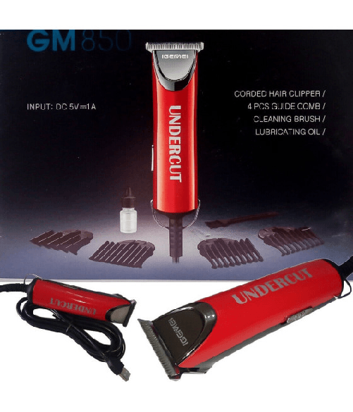 Maxtech-tagliacapelli Rasoio Regola Barba Taglia Capelli Ricaricabile Viaggio Usb Gm-850 -