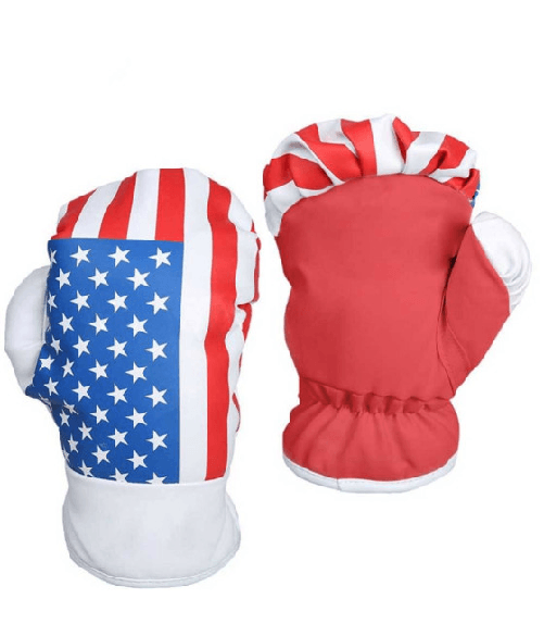 Trade Shop Traesio-guantoni Da Boxe Pugilato Giocattolo Bambini America Stelle E Strisce Plastica -
