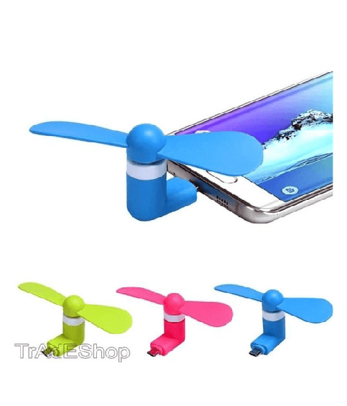 Trade Shop Traesio-ventilatore Mini Fan Portatile Usb Per Pc Notebook Miniusb Smartphone Cellulare -