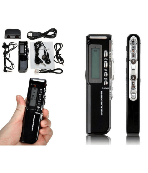 Trade Shop Traesio-mini Registratore Vocale Usb Digitale 8gb Lettore Mp3 Usb Voice Recorder 518 -