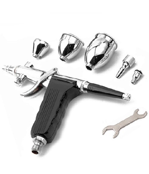 Trade Shop Traesio-aerografo Doppia Azione Tratto Fine 0,3mm Aeropenna Aria Compressa Serbatoi 116a -