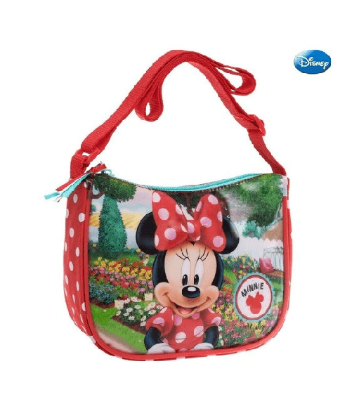 Trade Shop Traesio-borsa Tracolla Regolabile 19 Cm Scuola Tempo Libero Bambina Minnie Mouse Disney -