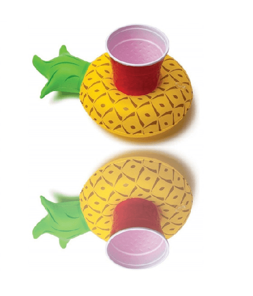 Trade Shop Traesio-porta Bicchiere Ananas Gonfiabile Galleggiante Mare Piscina Pineapple Lattina -