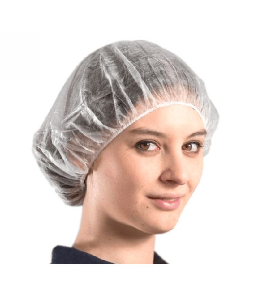 Trade Shop Traesio-100 Cuffie Monouso In Tnt Per Capelli Con Elastico Bianche Cuffia Traspirante -