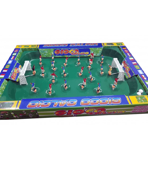 Trade Shop Traesio-box Calcio Rete Giocatori A Molla Tipo Calcio Balilla Biliardo Tavolo Giocattolo -