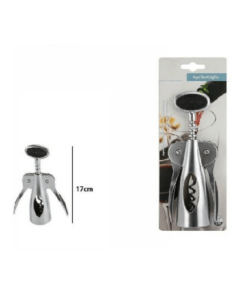 Trade Shop Traesio-cavatappi Apribottiglie Professionale Acciaio Inox Professionale Vino 66256 -