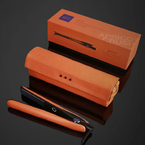 PIASTRA GHD GOLD STYLER ARANCIONE FLUO CON POCHETTE TERMORESISTENTE PIU' KIT LAMINACAO VEGANA RETRO'400+150+400+250 ML