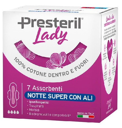 LADY PRESTERIL ASSORBENTI NOTTE SUPER ALI 7 PEZZI