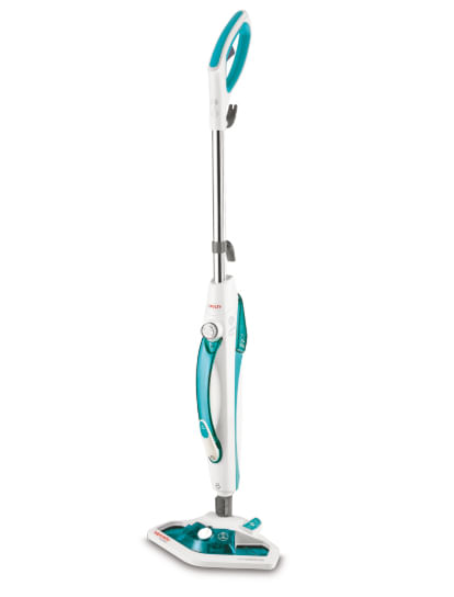 Polti SV450 Double Scopa a vapore 0,3 L 1500 W Acciaio inossidabile, Turchese, Bianco