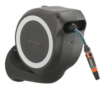 Gardena RollUp Rocchetto montato a muro Automatico Nero, Grigio