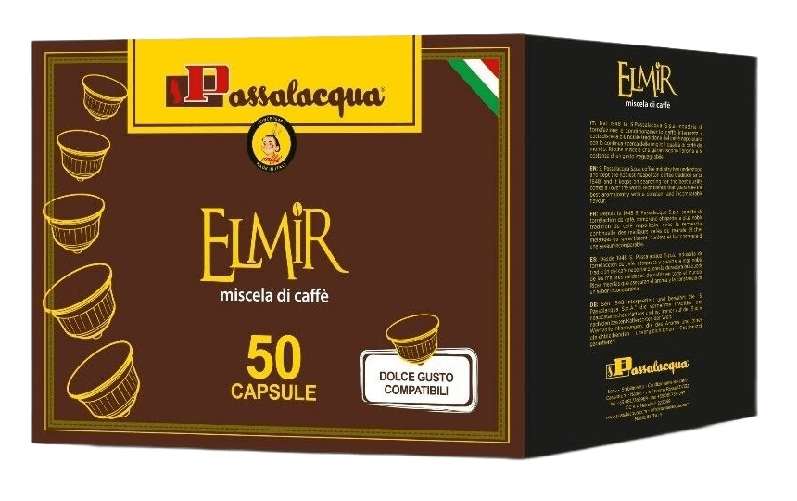CAFFÈ PASSALACQUA ELMIR - GUSTO PIENO - Box 50 CAPSULE COMPATIBILI DOLCE GUSTO da 5.5g