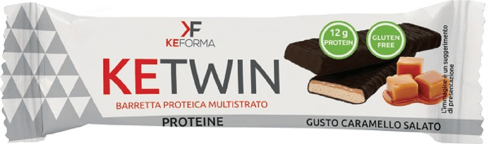 KEFORMA KE TWIN CARAMELLO SALATO BARRETTA 40 G