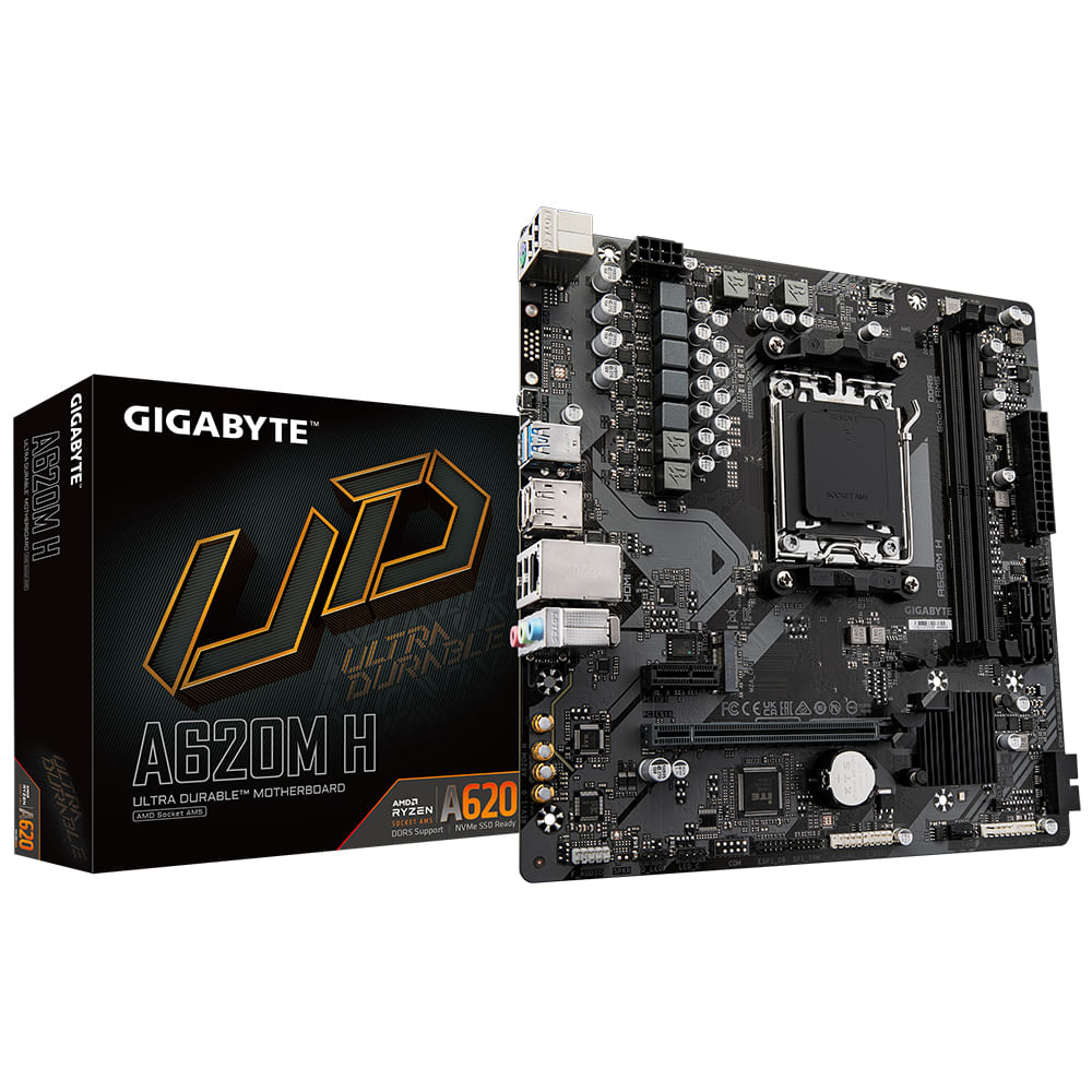 GIGABYTE A620M H scheda madre AMD A620 Presa di corrente AM5 micro ATX