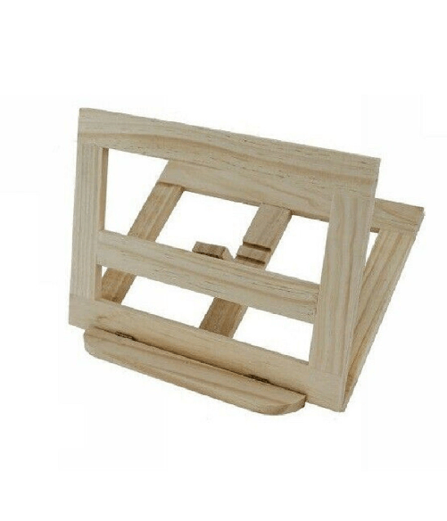 Base Stand Supporto In Legno Naturale Per Pc Portatile Laptop Regolabile -