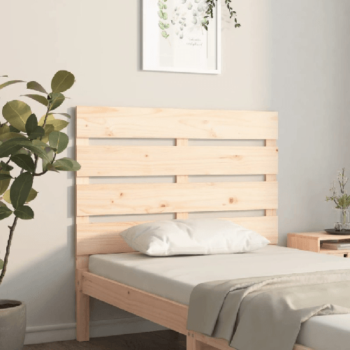 Testiera per Letto 90x3x80 cm in Legno Massello di Pino