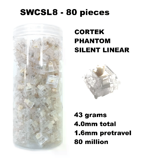 Kiit 80 Sottotasti Cortek Phantom Silent Linear