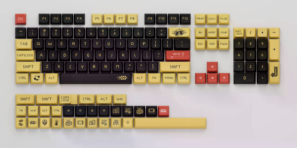 Set Di 136 Tasti Craft Brewing 5 Sided Pbt Xda