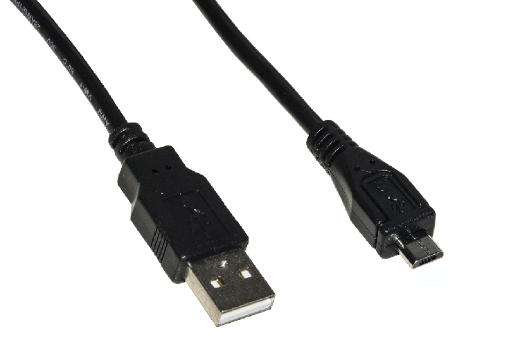 Link Cavo Usb 2.0 Micro Usb-B in Rame 1.8mt Nero
